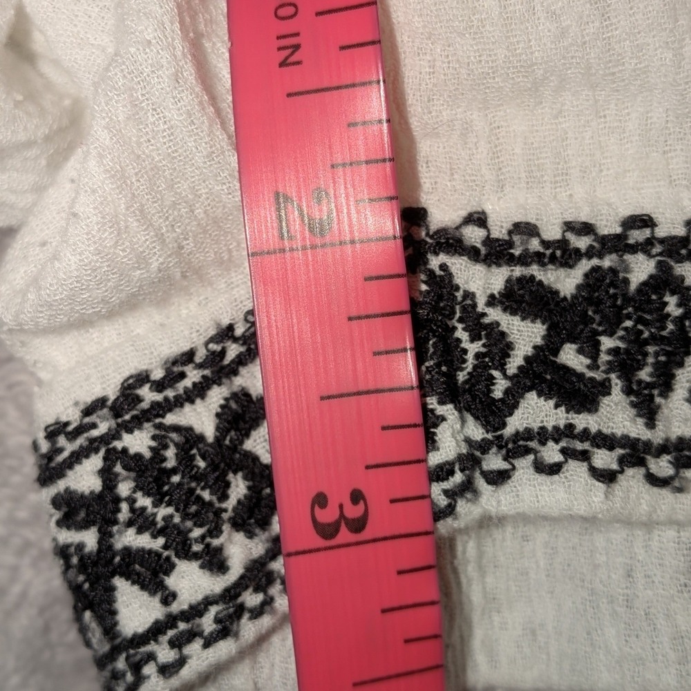 J.Crew Womens Pull On White Cotton Gauze Embroidered Floral Shorts Size 10 NWOT - Picture 7 of 9